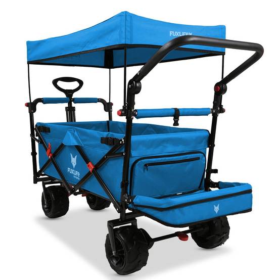 Chariot de plage pliable FUXLIFE FX-CTB800 Roues tout-terrain sable - Image 5