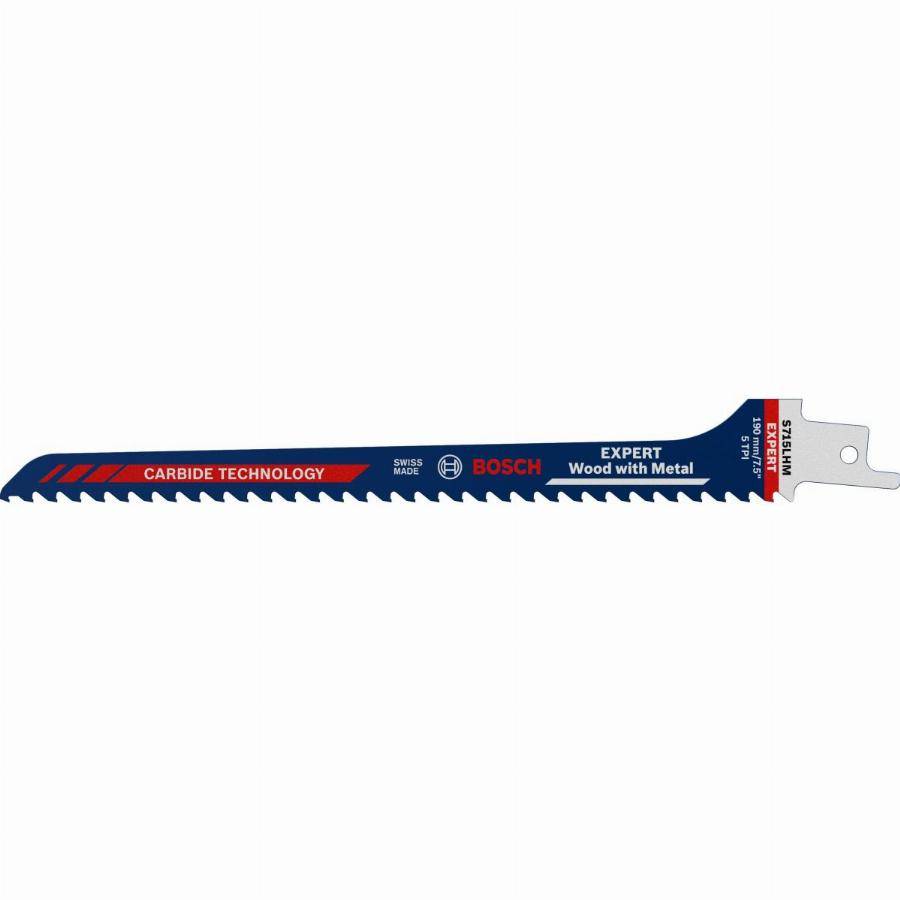 Bosch - Lame scie sabre carbure Expert Bois et Métal S715LHM 190 mm BOSCH - 2608900384