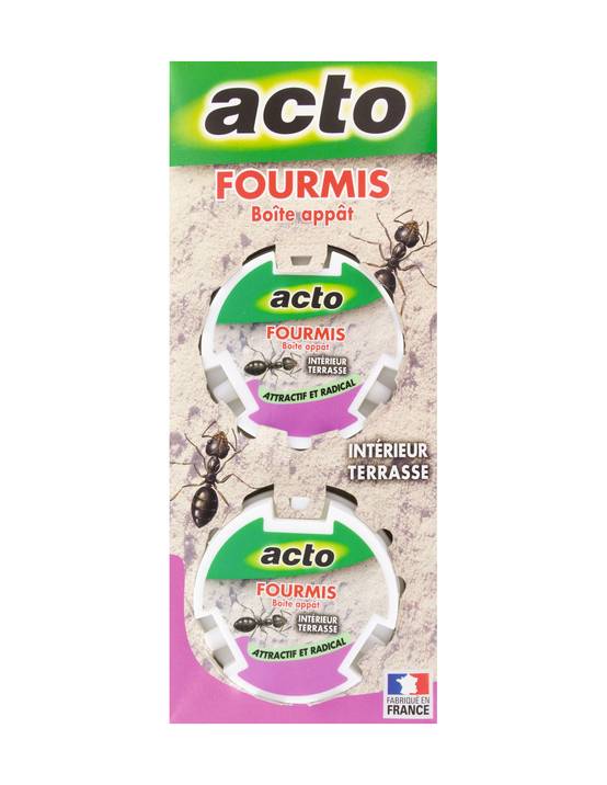 Acto - Boîte Appâts Fourmis Acto élimination Complète Des Colonies De Fourmis - Acto