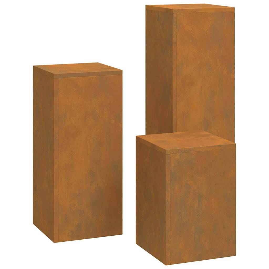 Support plante  Prolenta Orange brûlé  24 X 24 X 75 cm  - P95012O - Image 8