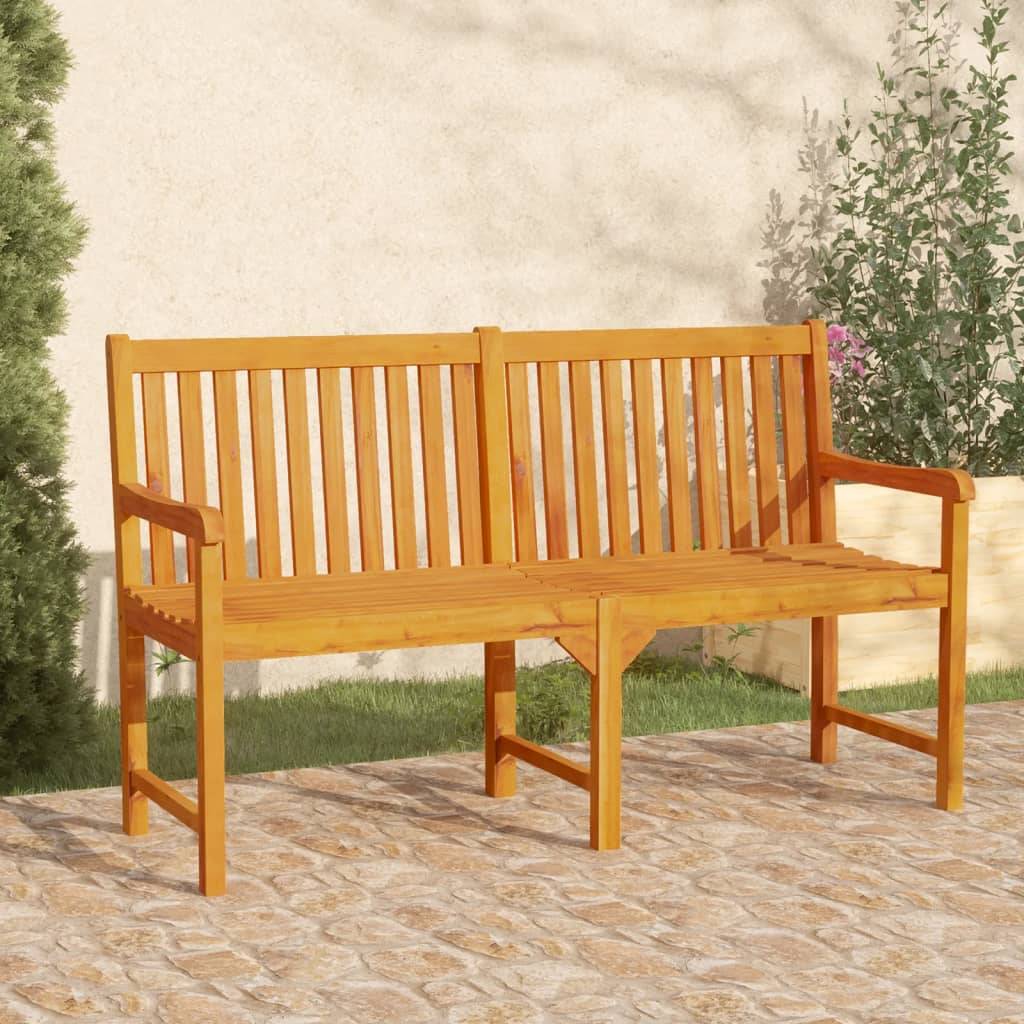 PANGIVO - Banc de jardin bois d'acacia naturels 150 x 55.5 x 90 cm, Poids:17kg - PANGIVO - Image 1