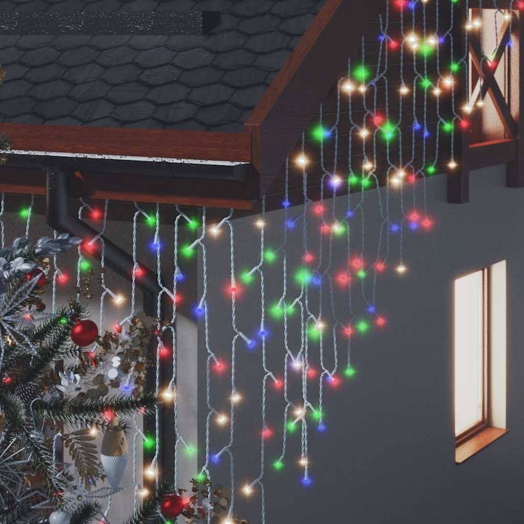 Rideau Lumineux Glaçons 400 LED Fêtes Noël 10m Multicolore – ComfortXL Outdoor Living - Image 5