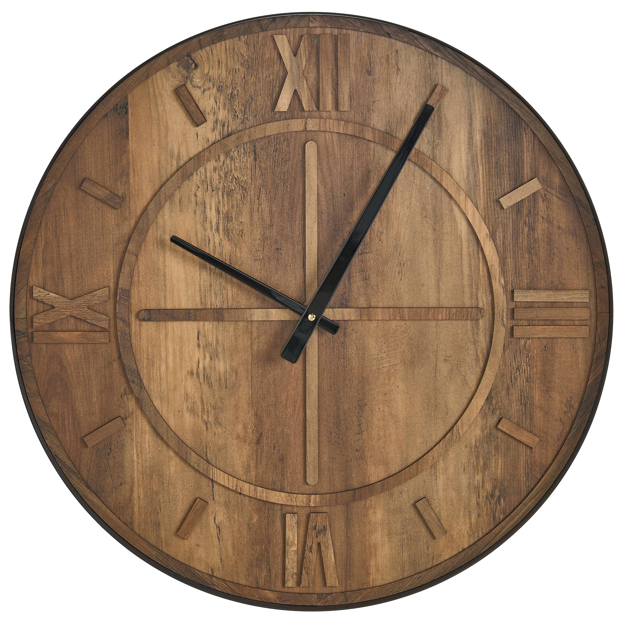 Beliani - Horloge murale MDF Marron SAULGES - 60x5x60- Beliani - Image 2