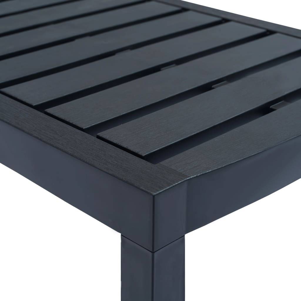 Vidaxl - Salon de jardin 4 pcs plastique anthracite vidaXL 276180 - Image 8