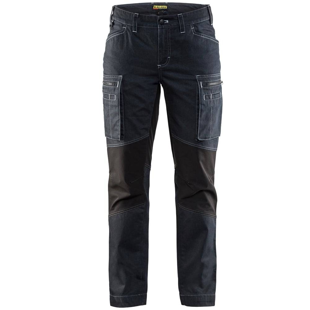 Pantalon de services femme stretch Blaklader Cordura Denim Marine / Noir 42