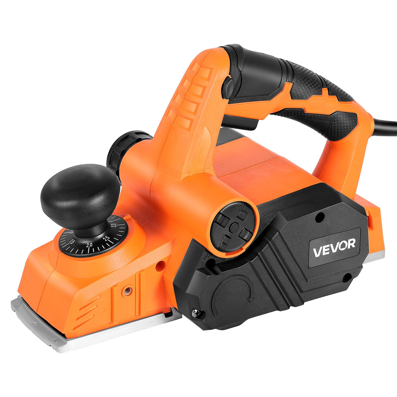 VEVOR Rabot Électrique Filaire Raboteuse à Bois à Main 82 mm 900 W 14500 tr/min - Image 1