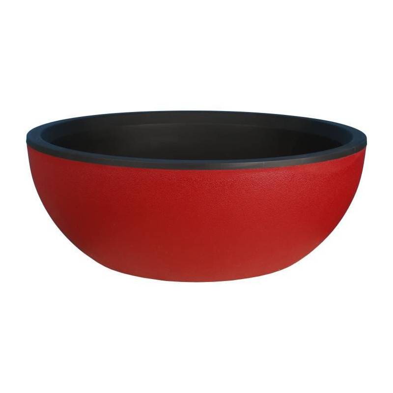 Riviera - Riviera - Coupe Pot De Fleurs - Granit D40 - Rouge - Imagen 1