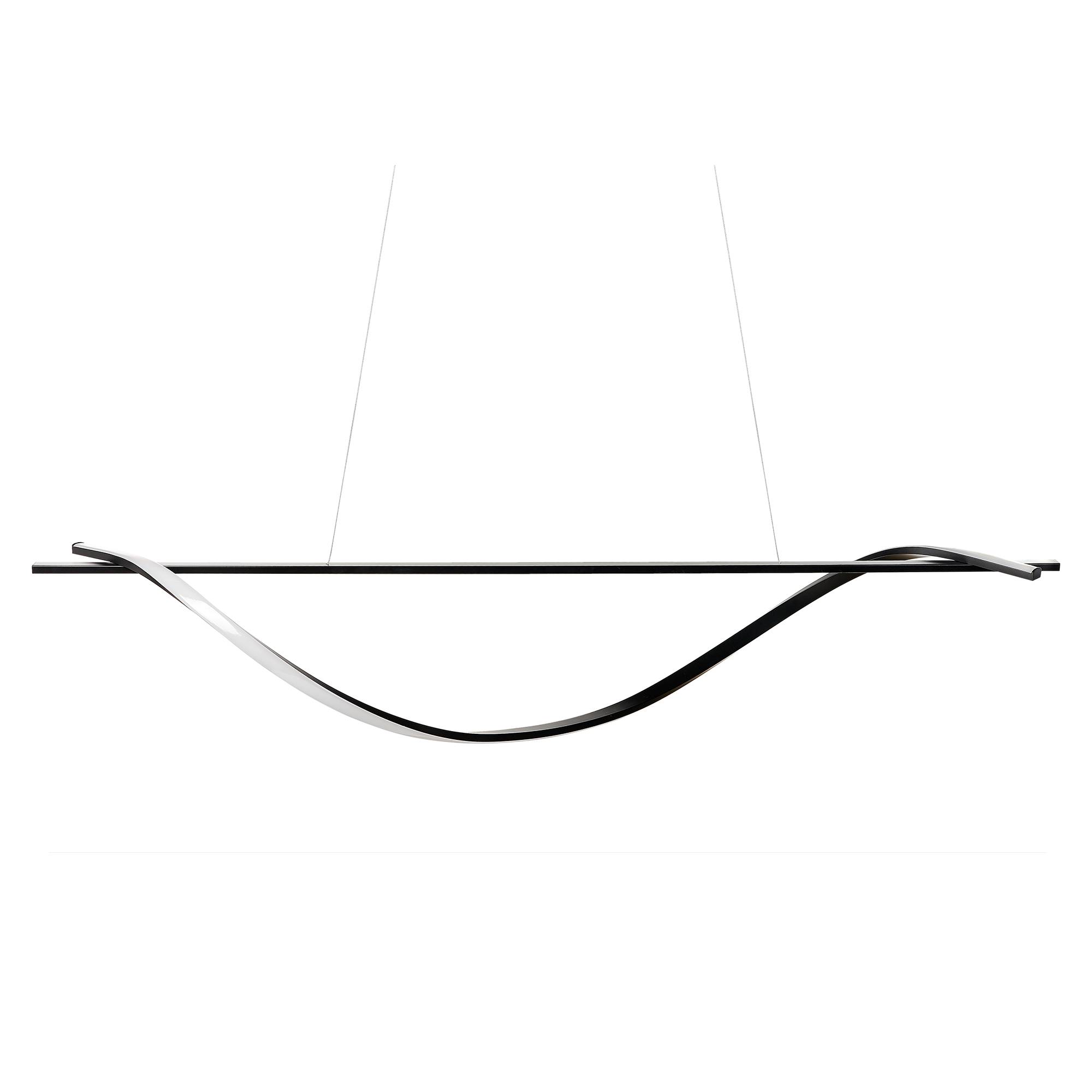 Beliani - Lampe suspension Métal Noir BODRI - 120x30x143- Beliani - Image 2