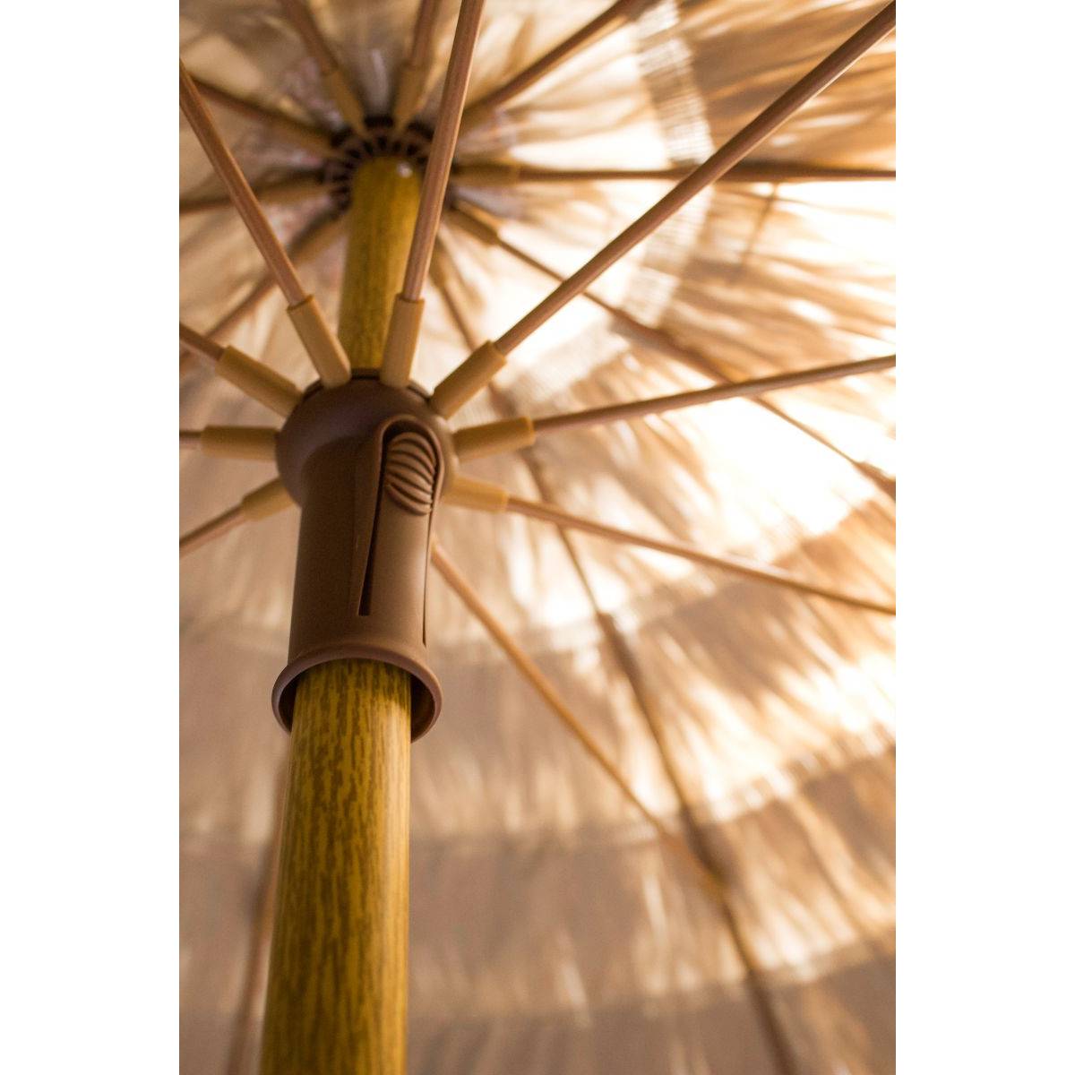Dcb Garden - Parasol de Plage à Franges "Hawai" 200cm Marron - Image 2