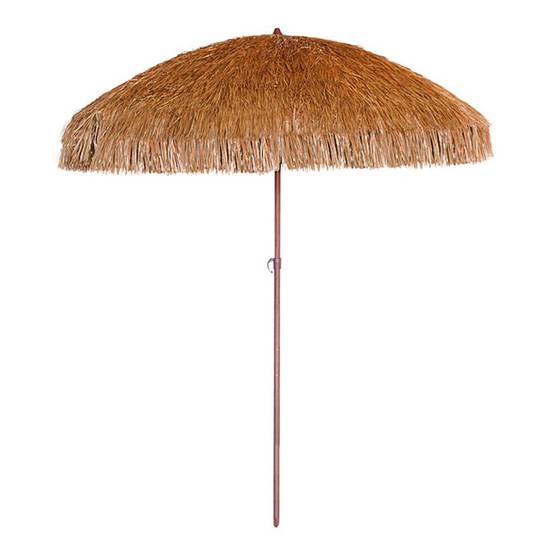 Dcb Garden - Parasol de Plage à Franges "Hawai" 200cm Marron - Image 1