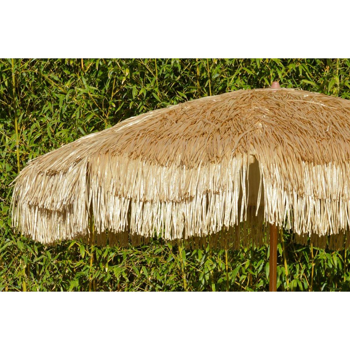 Dcb Garden - Parasol de Plage à Franges "Hawai" 200cm Marron - Image 5