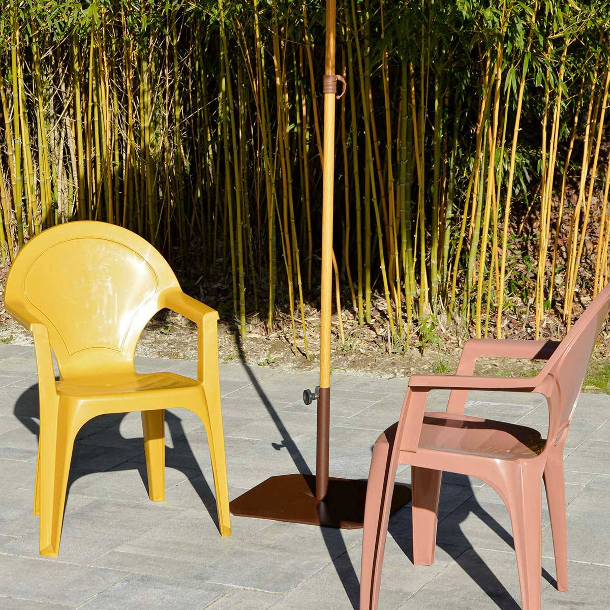 Dcb Garden - Parasol de Plage à Franges "Hawai" 200cm Marron - Image 6