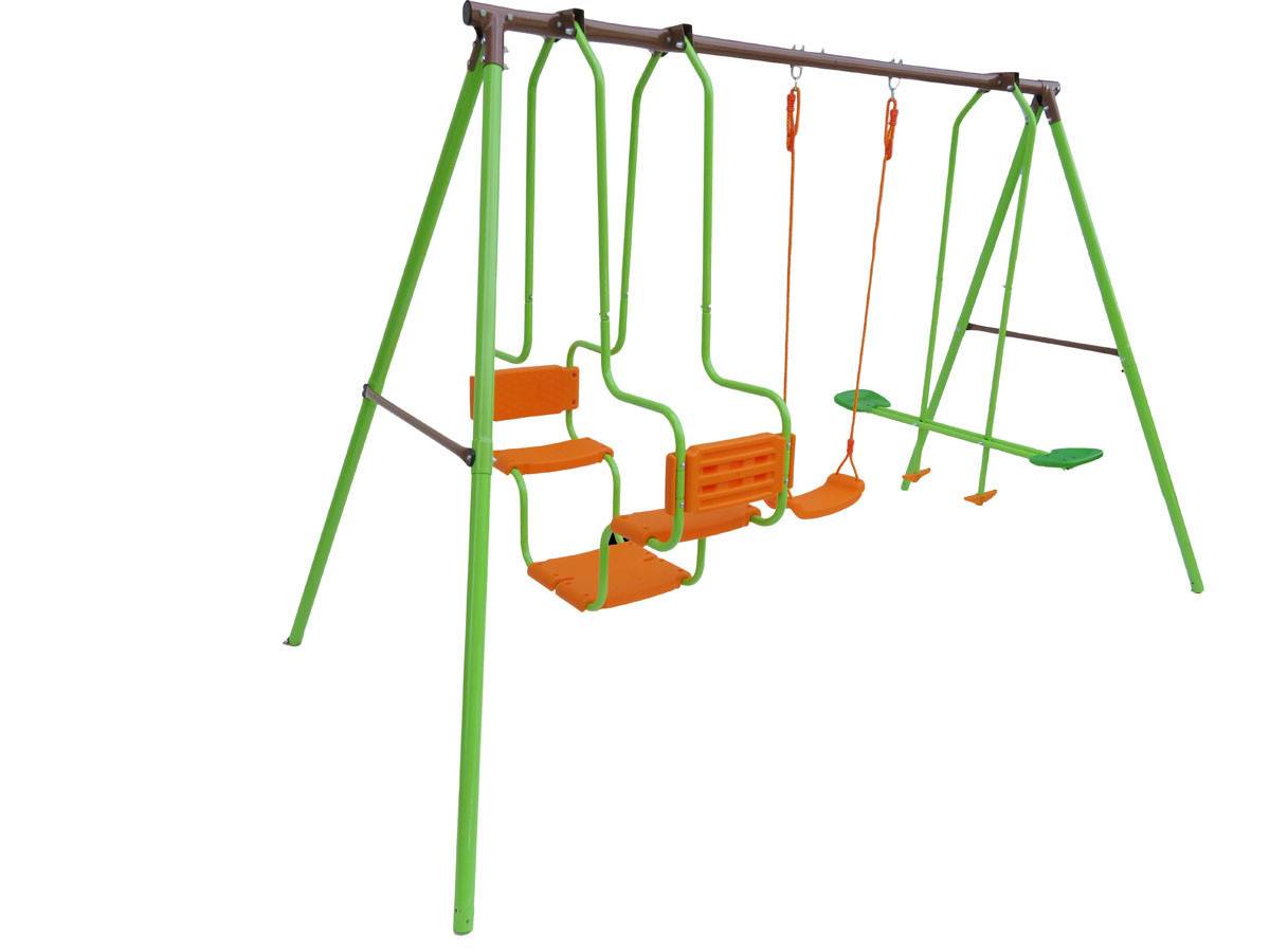 Habitat Et Jardin - Portique Acier "eva" - 1.96m - 3 Agrès -habitat Et Jardin - Imagen 2