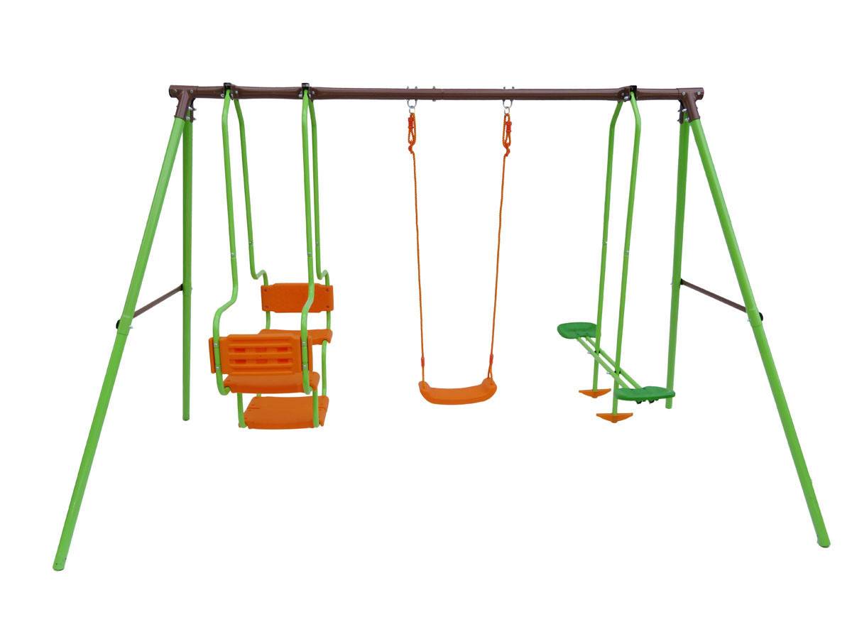 Habitat Et Jardin - Portique Acier "eva" - 1.96m - 3 Agrès -habitat Et Jardin - Imagen 1