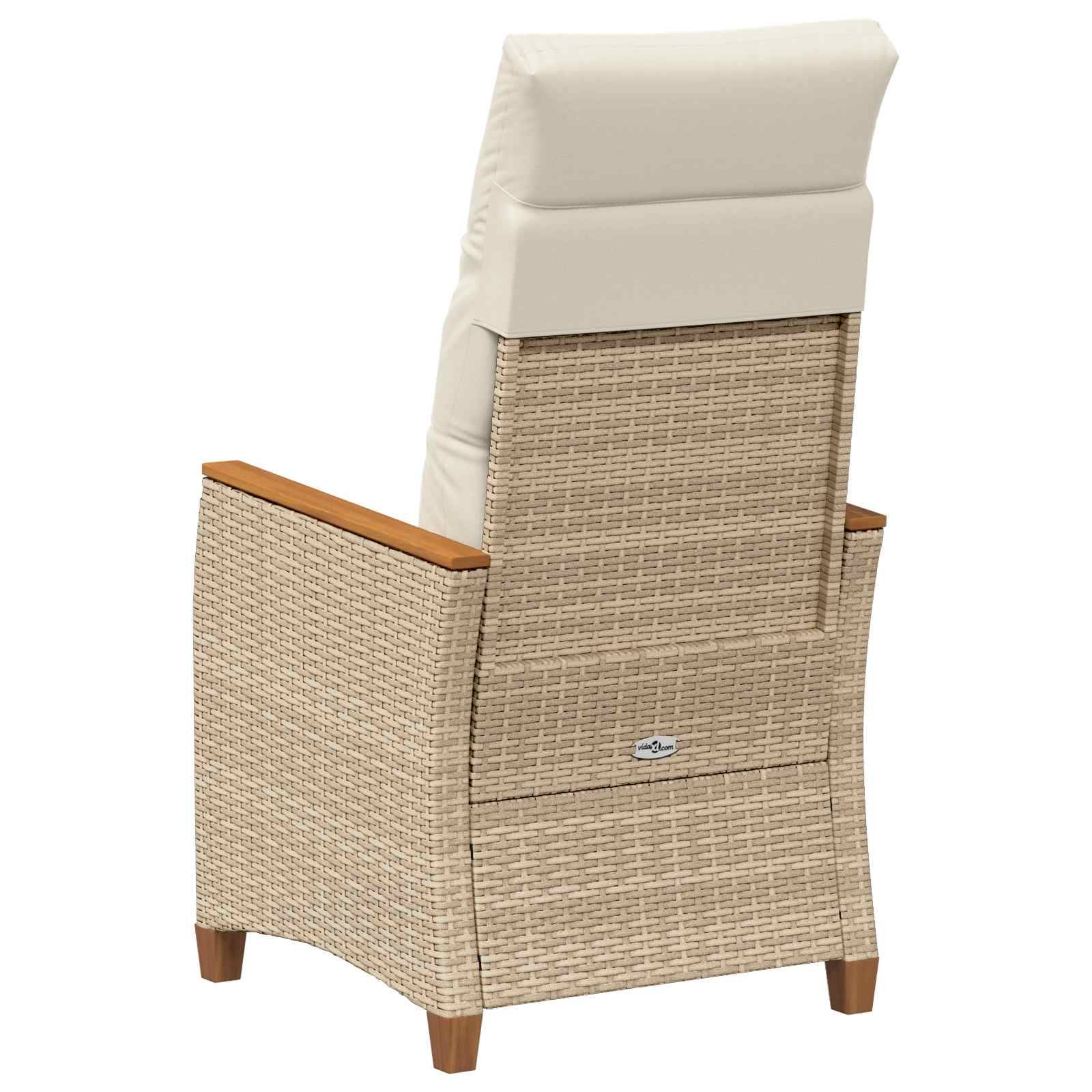 PANGIVO - Chaise de jardin inclinable Beige et crème 64 x 57,5 x 112 cm - PANGIVO - Image 7