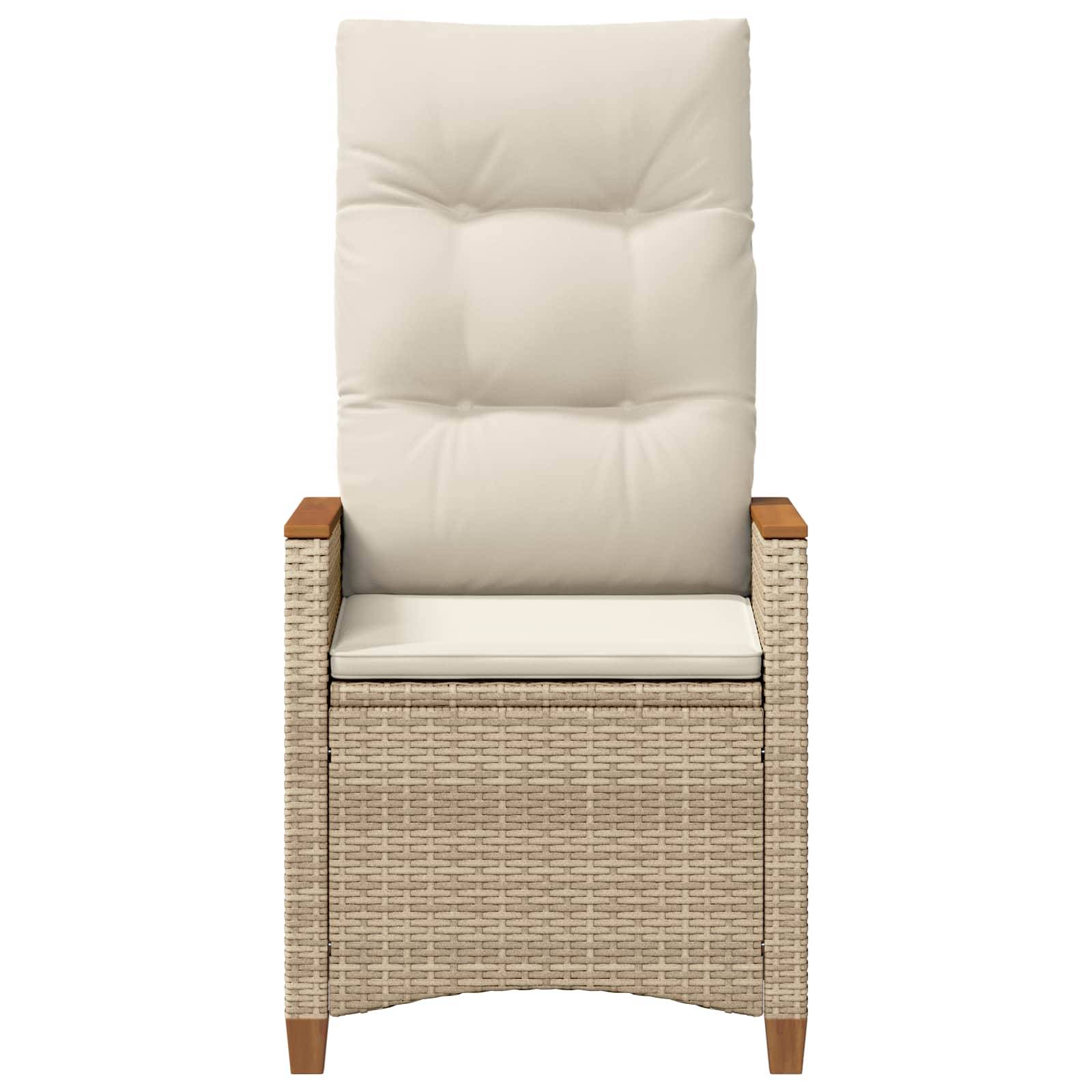 PANGIVO - Chaise de jardin inclinable Beige et crème 64 x 57,5 x 112 cm - PANGIVO - Image 5
