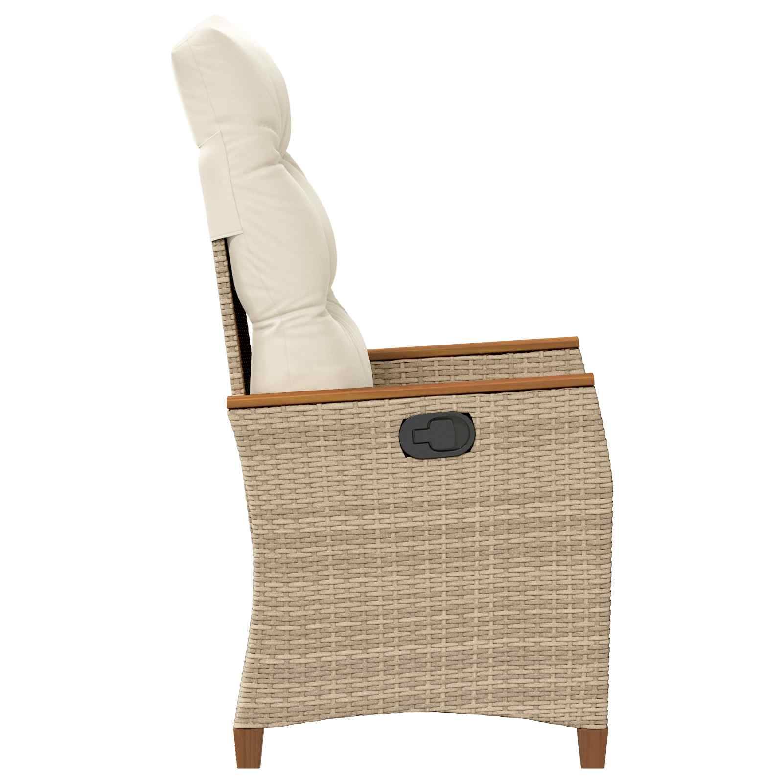 PANGIVO - Chaise de jardin inclinable Beige et crème 64 x 57,5 x 112 cm - PANGIVO - Image 6