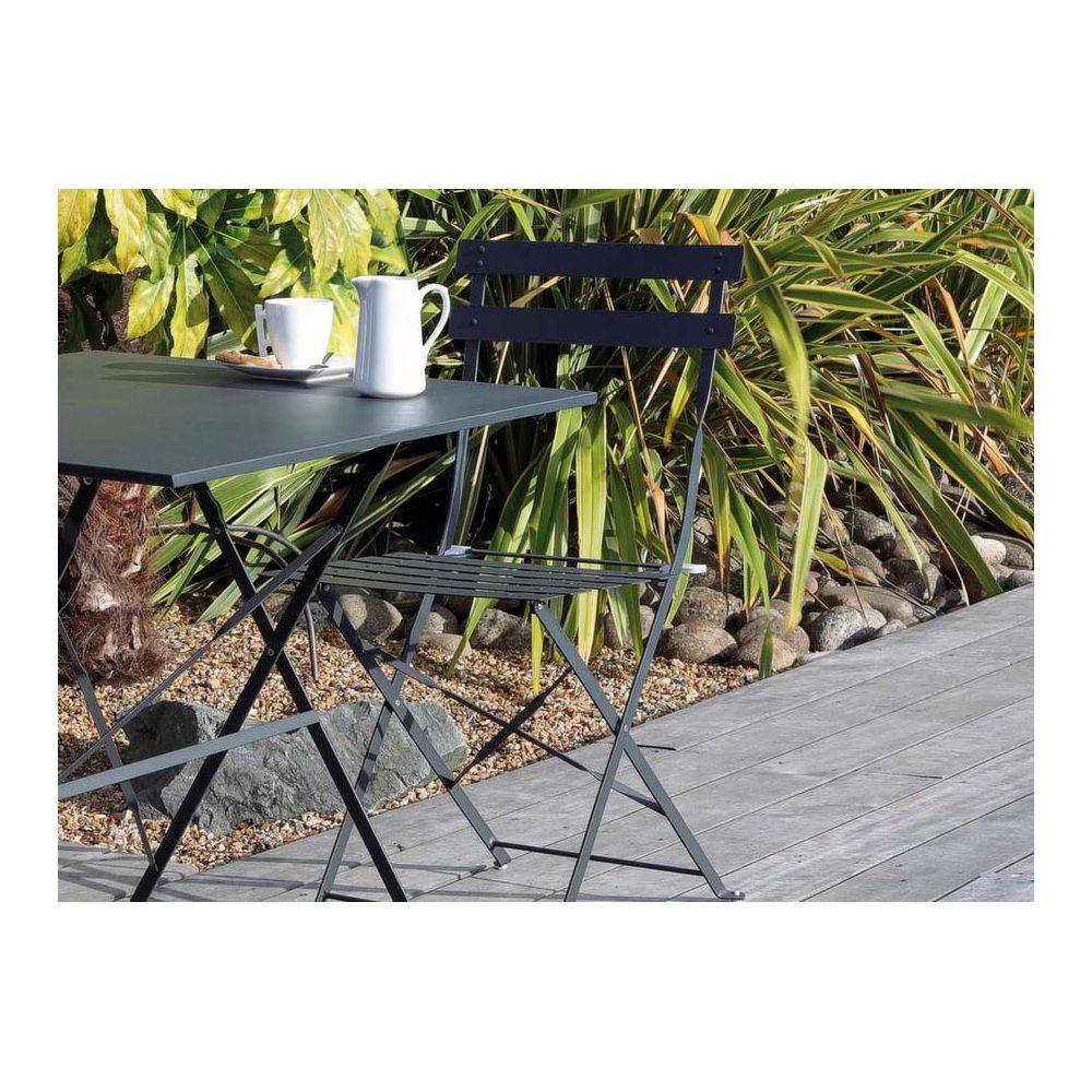 Alize - Chaises pliantes en acier Cuba (Lot de 2) - Imagen 4