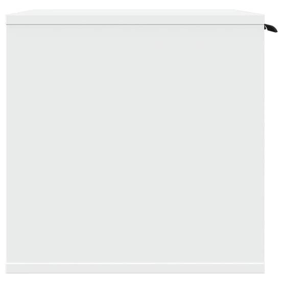Meuble de bac à litière bois d'ingénierie blanc 80 x 50 x 45 cm - PANGIVO - Image 6