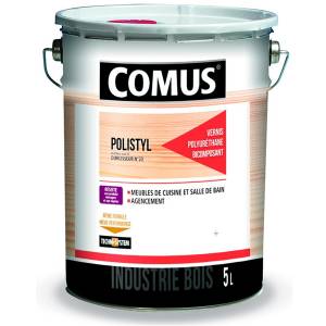 Vernis finition bi-couche polyuréthane Polystyl 2062 COMUS - SAT30 - 5 L - 7774