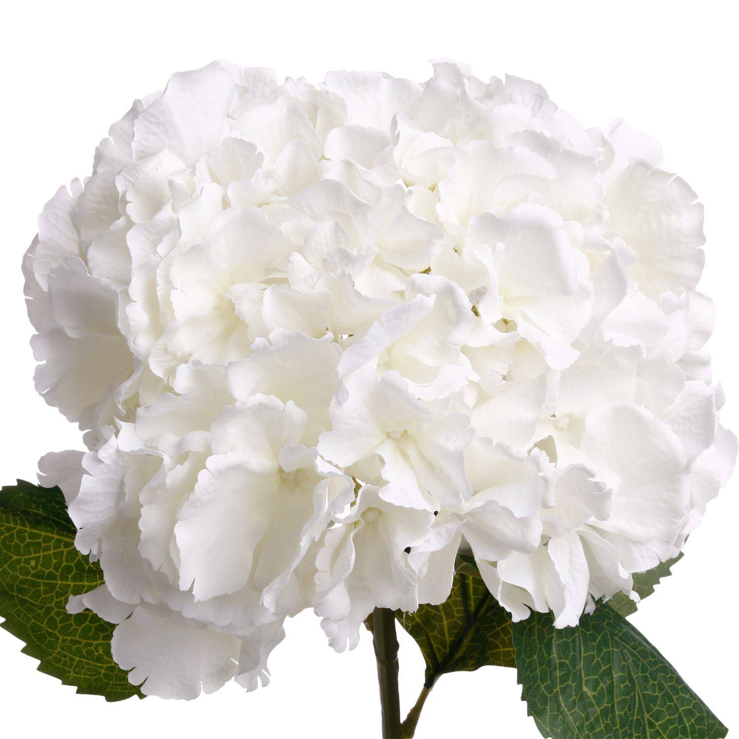 Tige artificielle d'Hortensia - H. 83 cm - Blanc - Atmosphera - Image 2