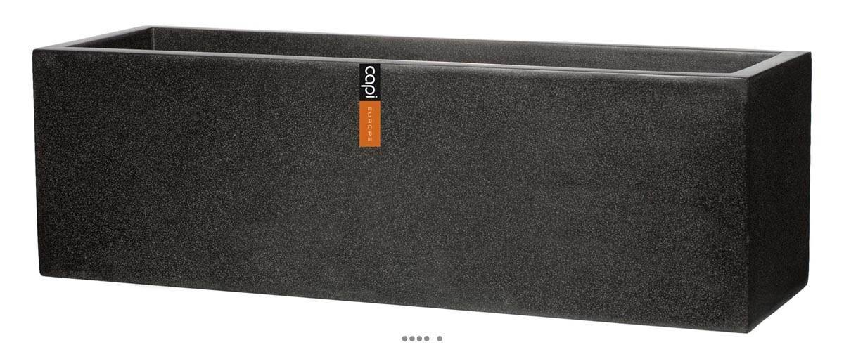 Artificielles - Bac en pures Fibres Baya Ext. Jardinière L 73 x 20 x H20 cm Noir - dimhaut: H 20 cm - couleur: Noir