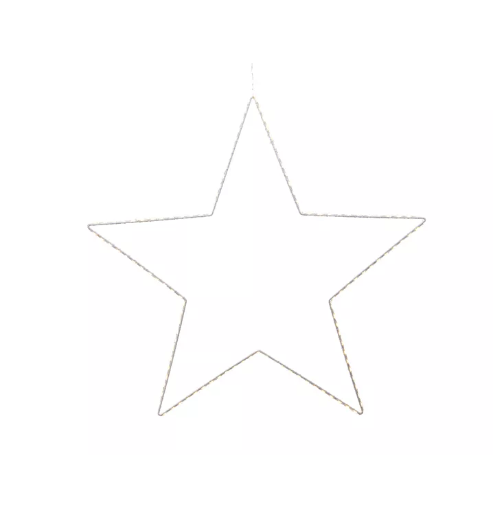 Luminéo - Estrella Micro LED de metal blanco Ø 58 cm, 175 LED - LUMINEO