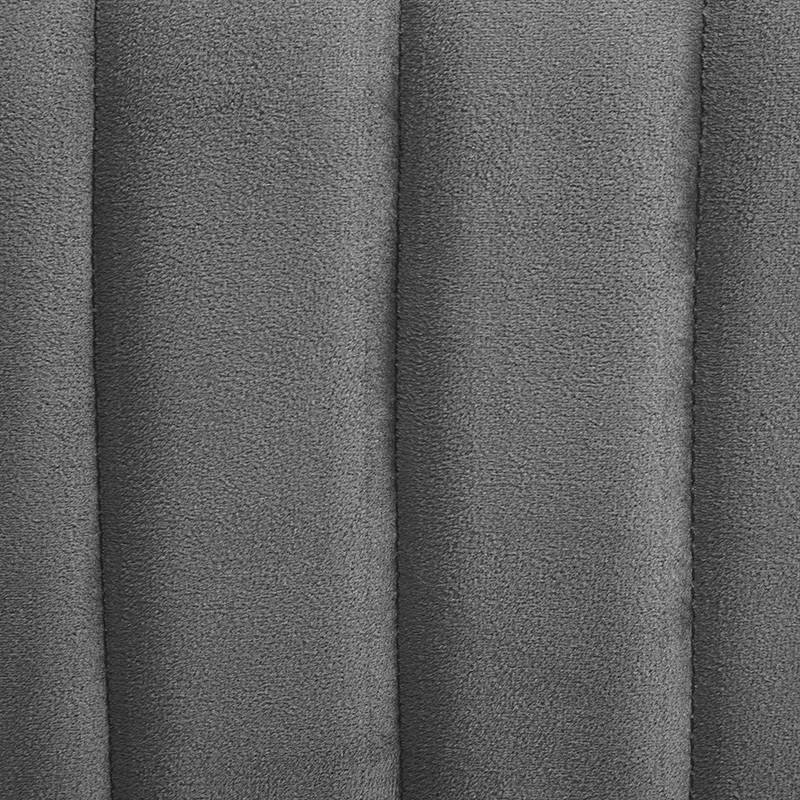 Pouf velours Seis hexagonal gris Atmosphera - Imagen 2