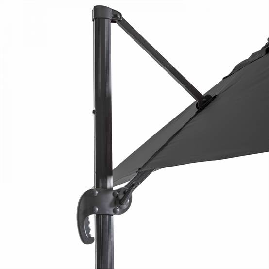 Oviala - Parasol déporté 2x3 m et 4 dalles à remplir aluminium gris Amalya - Oviala - Image 5