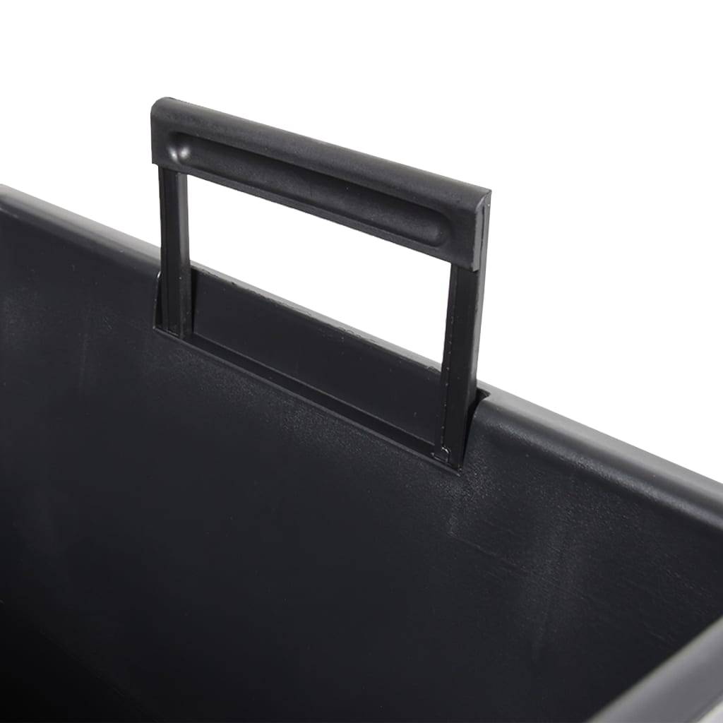 Jardinière polypropylène anthracite 26.5 x 26.5 x 50 cm - PANGIVO - Image 6