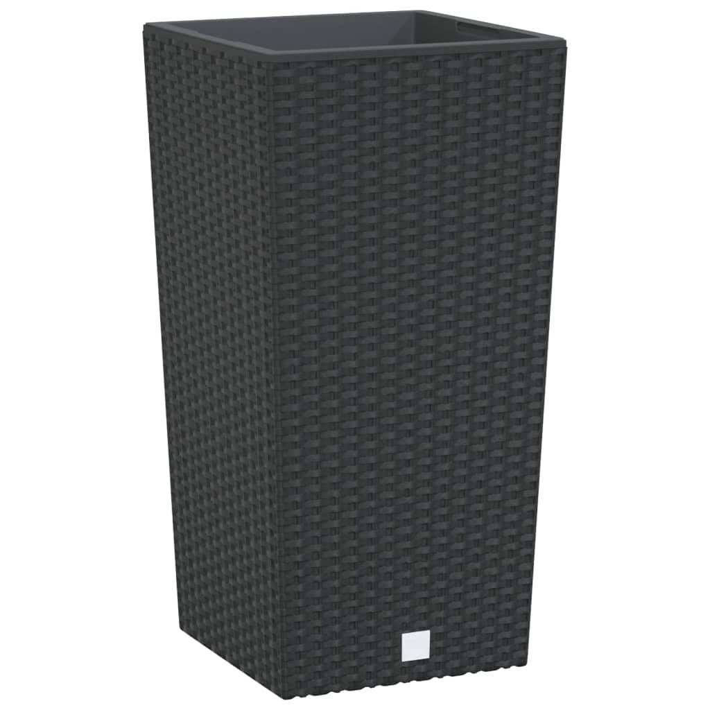 Jardinière polypropylène anthracite 26.5 x 26.5 x 50 cm - PANGIVO - Image 2