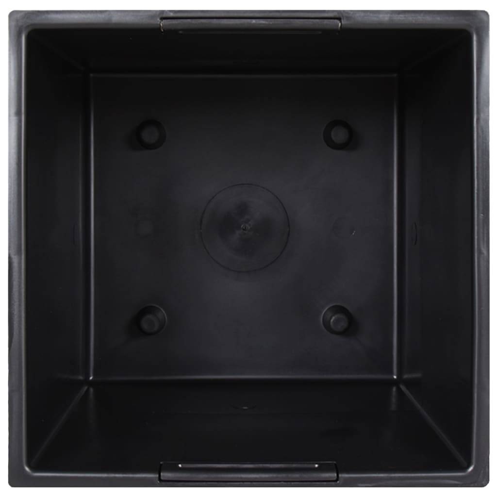 Jardinière polypropylène anthracite 26.5 x 26.5 x 50 cm - PANGIVO - Image 5