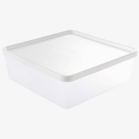 Boîte hermétique 2,5 L + couvercle blanc - lot de 6 - Gilac - Image 3
