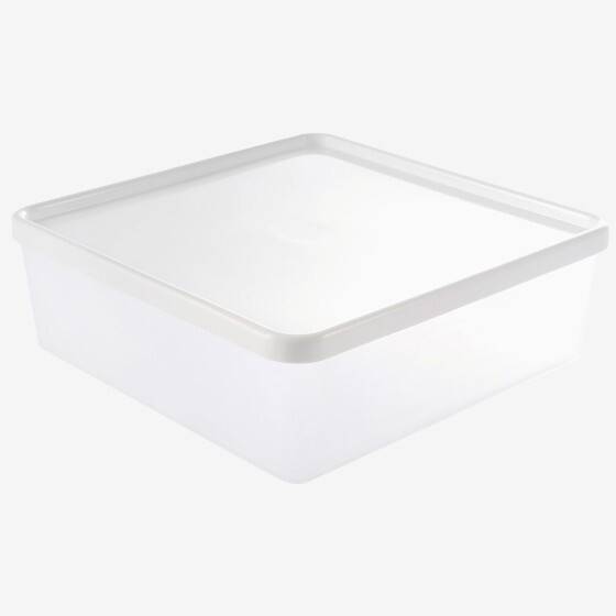 Boîte hermétique 2,5 L + couvercle blanc - lot de 6 - Gilac - Image 3