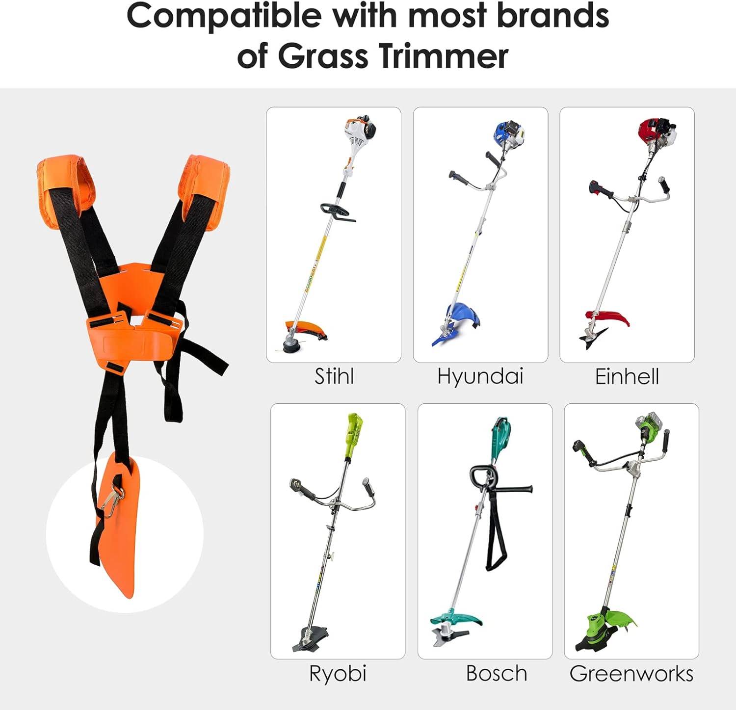 Bandoulière pour débroussailleuse STIHL FS, série KM - IntiMeg - Image 7
