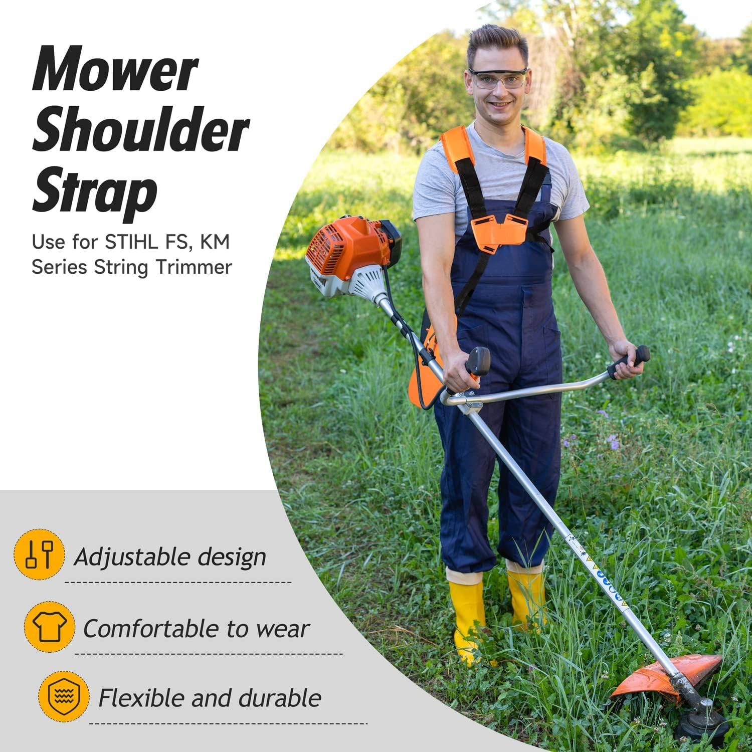 Bandoulière pour débroussailleuse STIHL FS, série KM - IntiMeg - Image 5