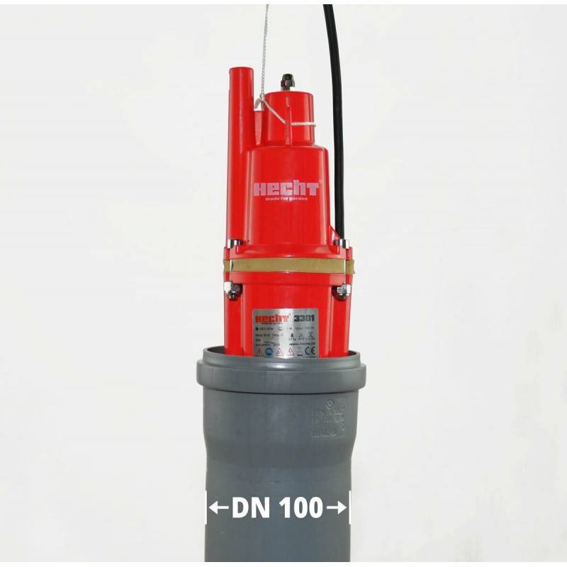 Hecht 3301 Pompe submersible pour eaux usees Pompe a membrane 300W 1400 l/h - Image 2