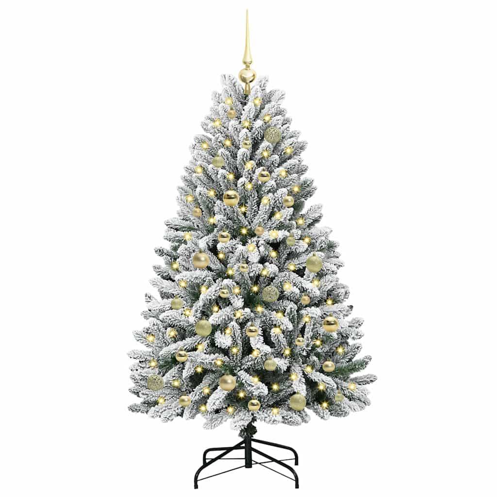 Vidaxl - Sapin de Noël artificiel 150 cm 150 LED Blanc chaud vidaXL 3395743 - Image 4