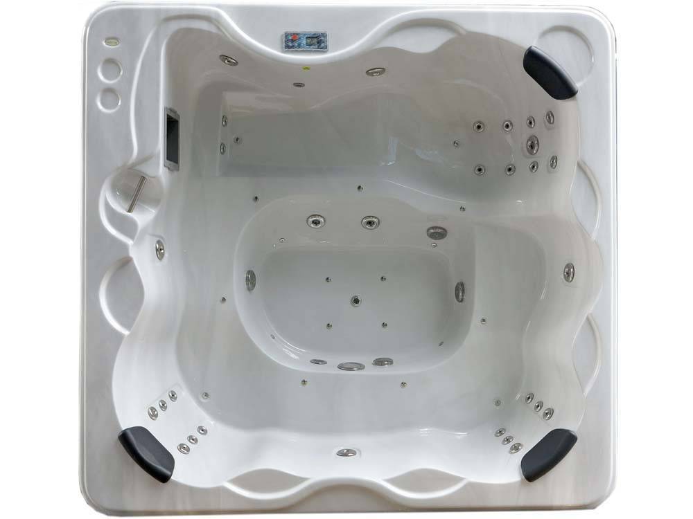 Habitat Et Jardin - Spa "cuba" 6 Places - Cuve Blanc - Système Balboa +bluetooth Intégré - 220x210x80cm -habitat Et Jardin - Imagen 2