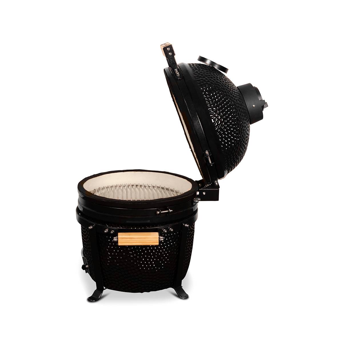 Barbecue kamado à poser Patton Premium 15" - Grille Ø 34 cm - Noir - Image 5