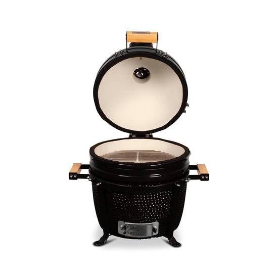 Barbecue kamado à poser Patton Premium 15" - Grille Ø 34 cm - Noir - Image 4