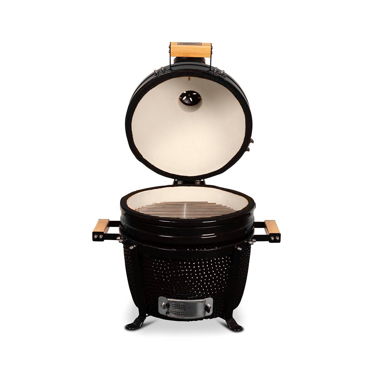 Barbecue kamado à poser Patton Premium 15" - Grille Ø 34 cm - Noir - Image 4