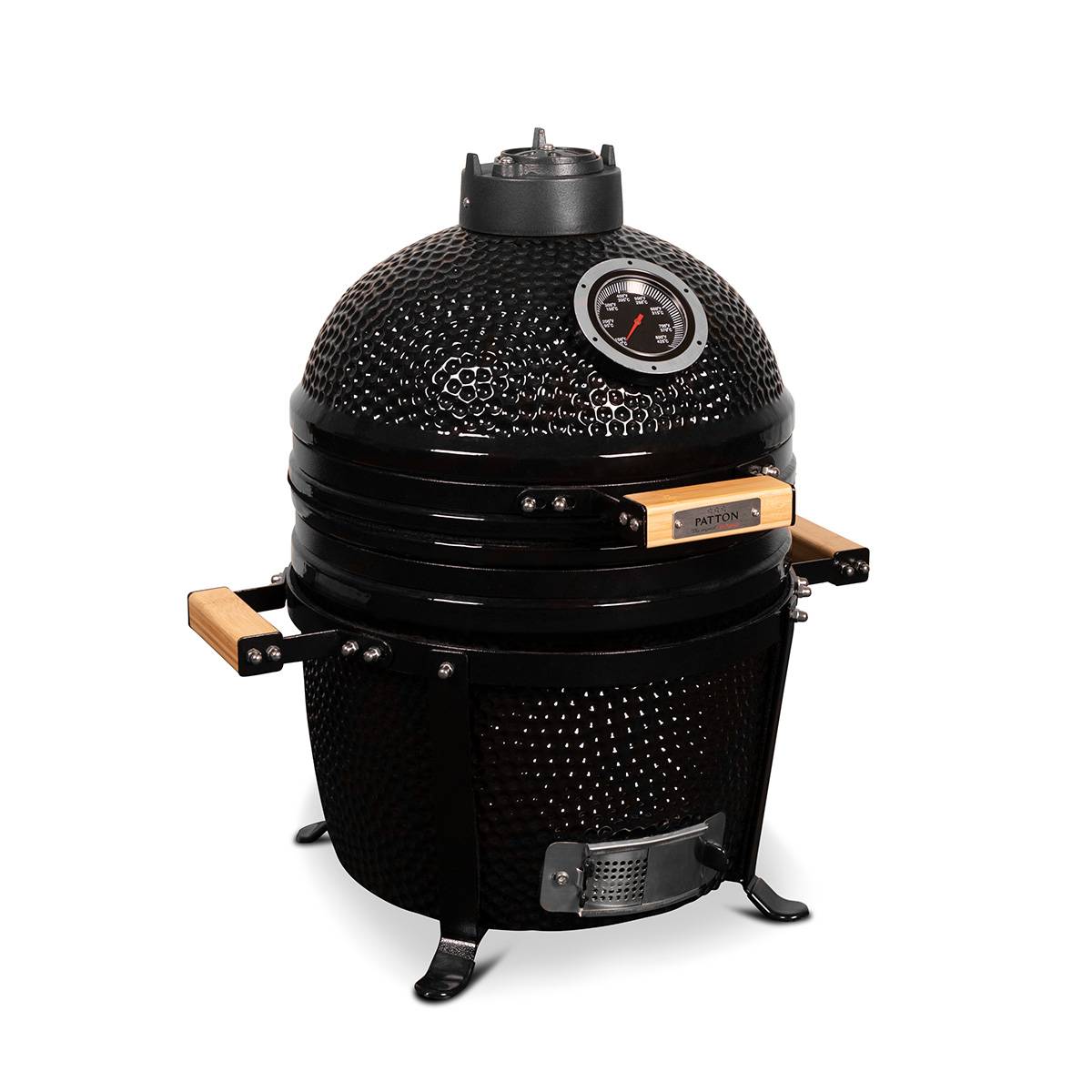 Barbecue kamado à poser Patton Premium 15" - Grille Ø 34 cm - Noir - Image 7