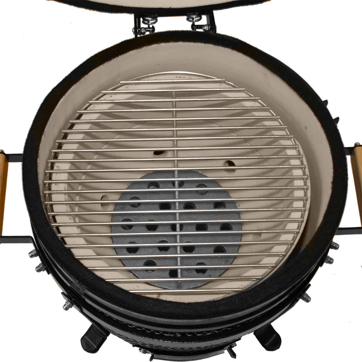 Barbecue kamado à poser Patton Premium 15" - Grille Ø 34 cm - Noir - Image 10