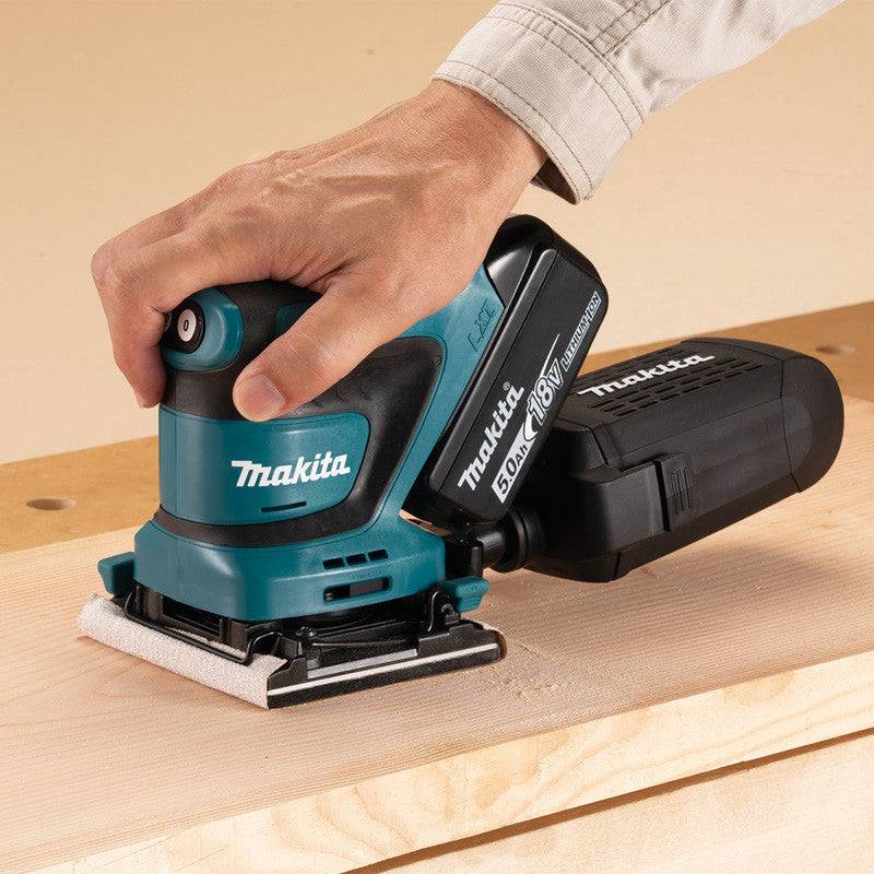Makita - Ponceuse vibrante MAKITA 112x102mm 18V - Sans batterie, ni chargeur - DBO480Z - Imagen 4