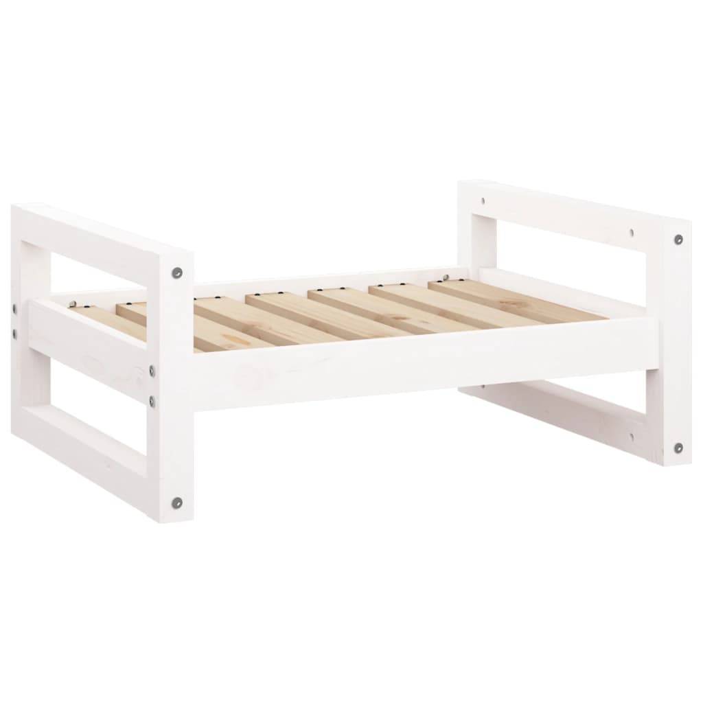 Vidaxl - Lit pour chien Blanc 65,5x50,5x28 cm Bois de pin solide vidaXL 821473 - Imagen 2