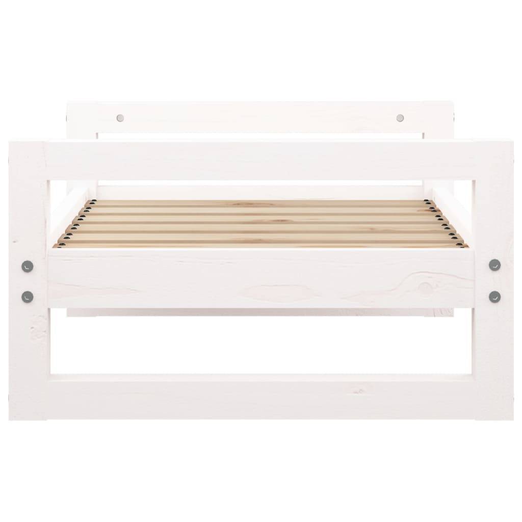 Vidaxl - Lit pour chien Blanc 65,5x50,5x28 cm Bois de pin solide vidaXL 821473 - Imagen 7