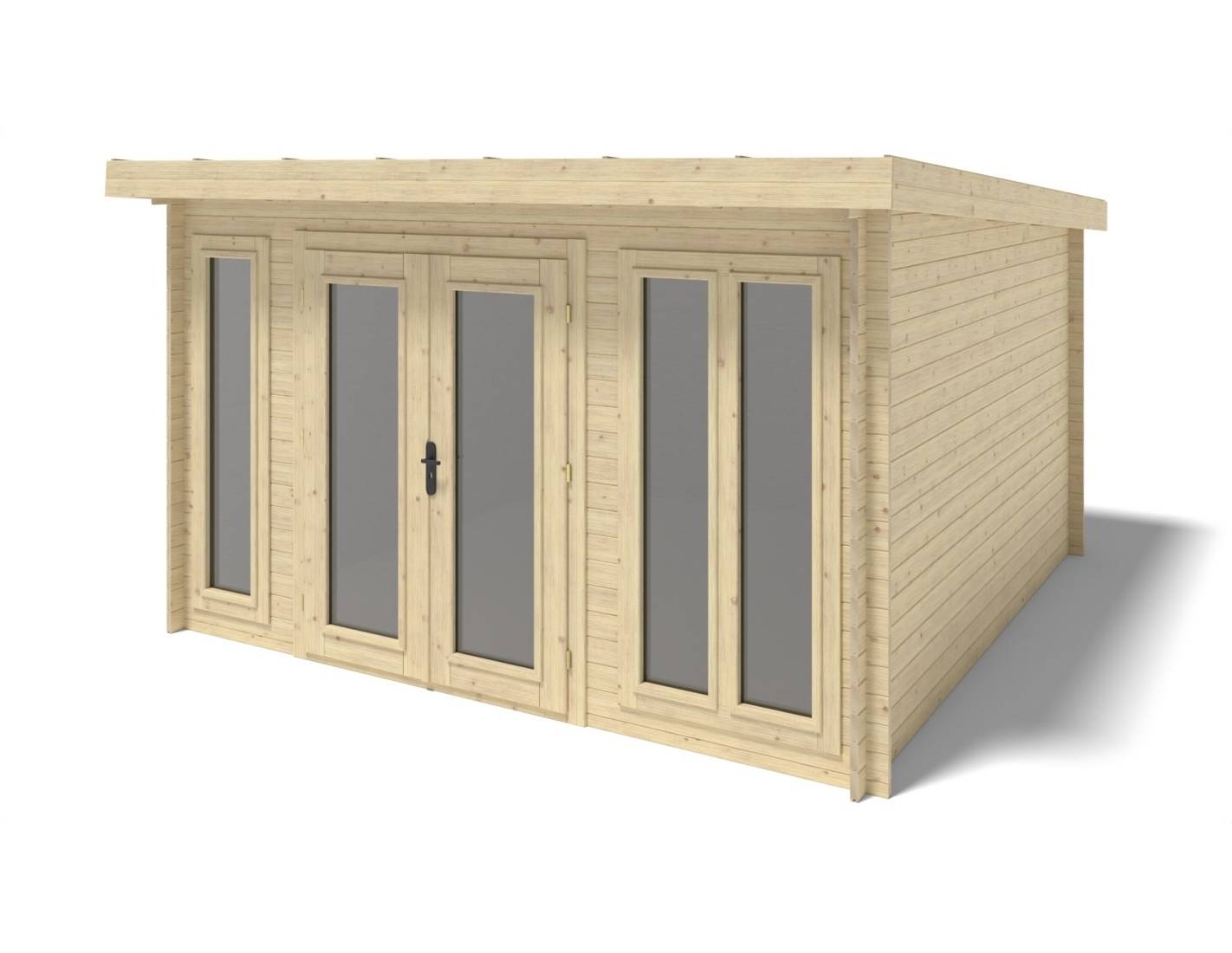Altanka - Abri de jardin en bois - 16m2 - 4x4m - Ep. 34mm - Couleur: naturel - DOM653 - ALTANKA - Imagen 2