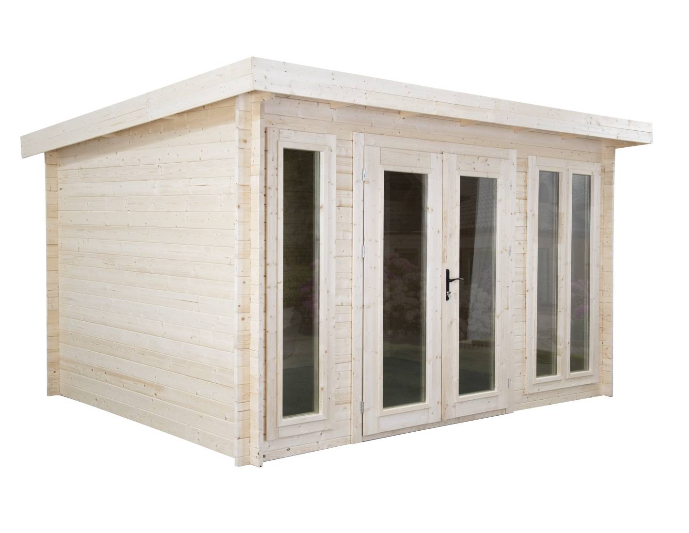 Altanka - Abri de jardin en bois - 16m2 - 4x4m - Ep. 34mm - Couleur: naturel - DOM653 - ALTANKA - Imagen 5
