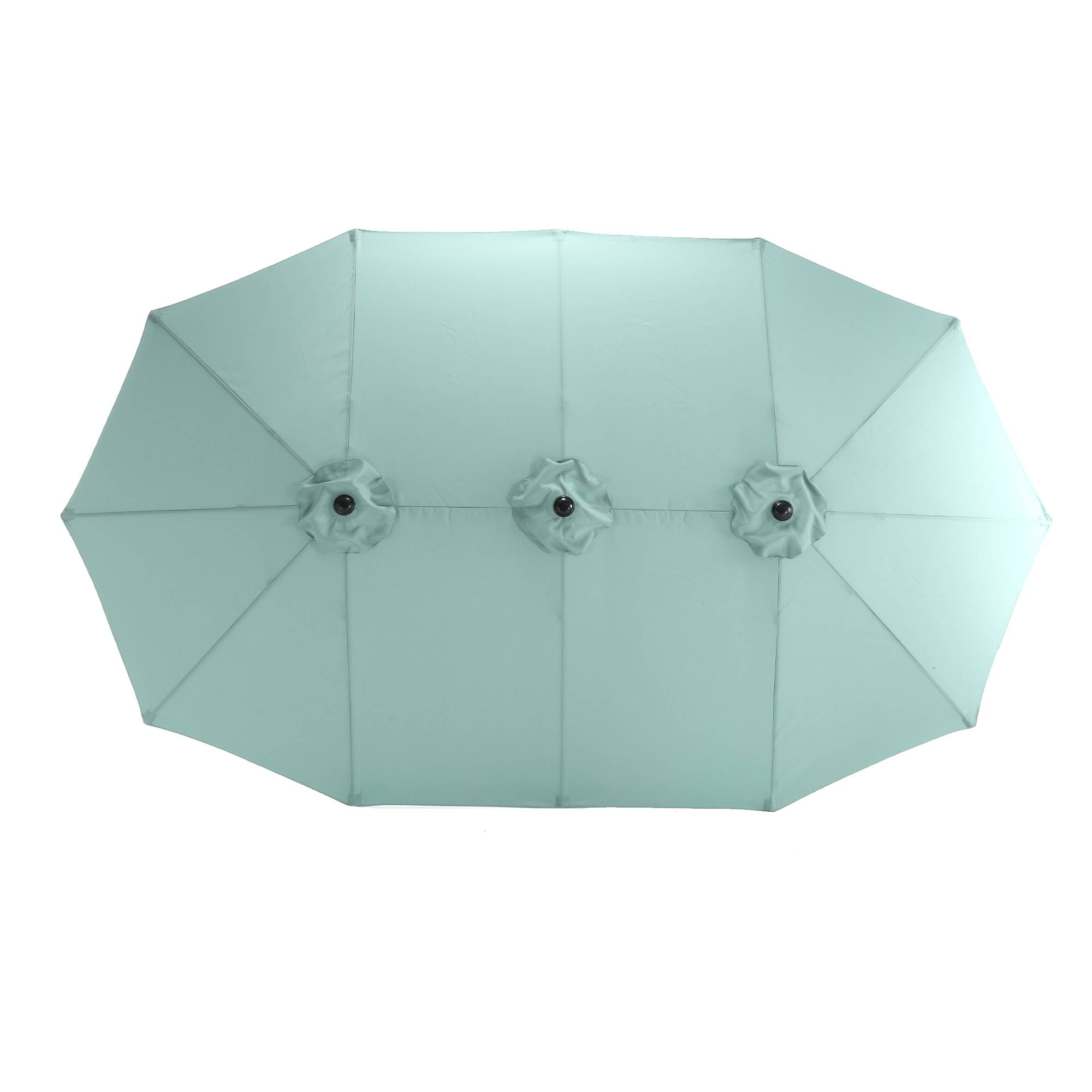 PANGIVO - Parasol extérieur rectangulaire double face, acier, vert clair, 14.8 x 9.4 x 10.5 cm - PANGIVO - Image 6